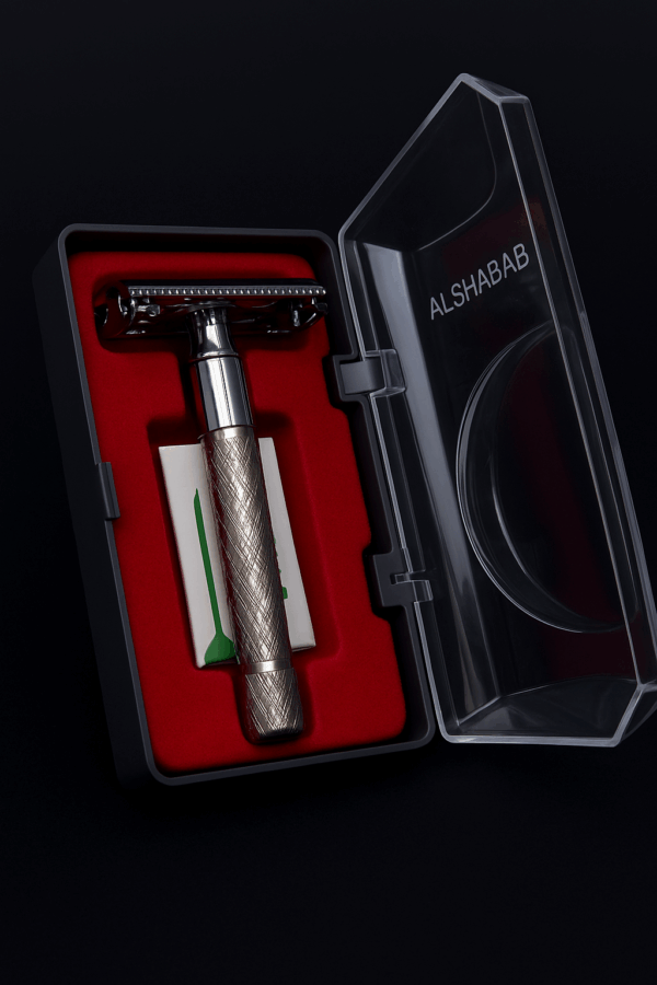 kIT PARA AFEITADO MAQUINA DE AFEITAR METALICA REUTILIZABLE VINTAGE ECOIFRIENDLY + GEL DE AGEITAR + 10 HOJAS DE REPUESTOK - Image 3