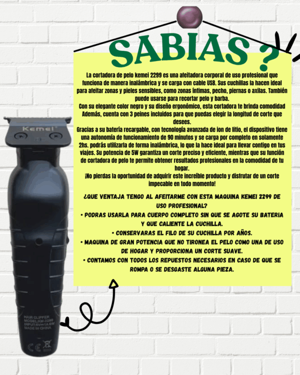 PROMOCIÓN Tratamiento de 3 meses para el crecimiento del cabello y barba + DERMAROLLER + MAQUINA CORTA PELO Y CORPORAL - Image 8