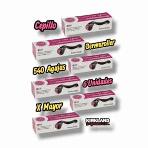 6 CEPILLOS DERMAROLLER 540 AGUJAS POR MAYOR