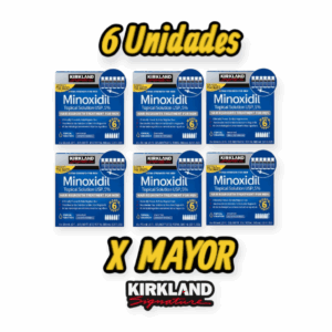 6 CAJAS DE MINOXIDIL KIRKLAND POR MAYOR