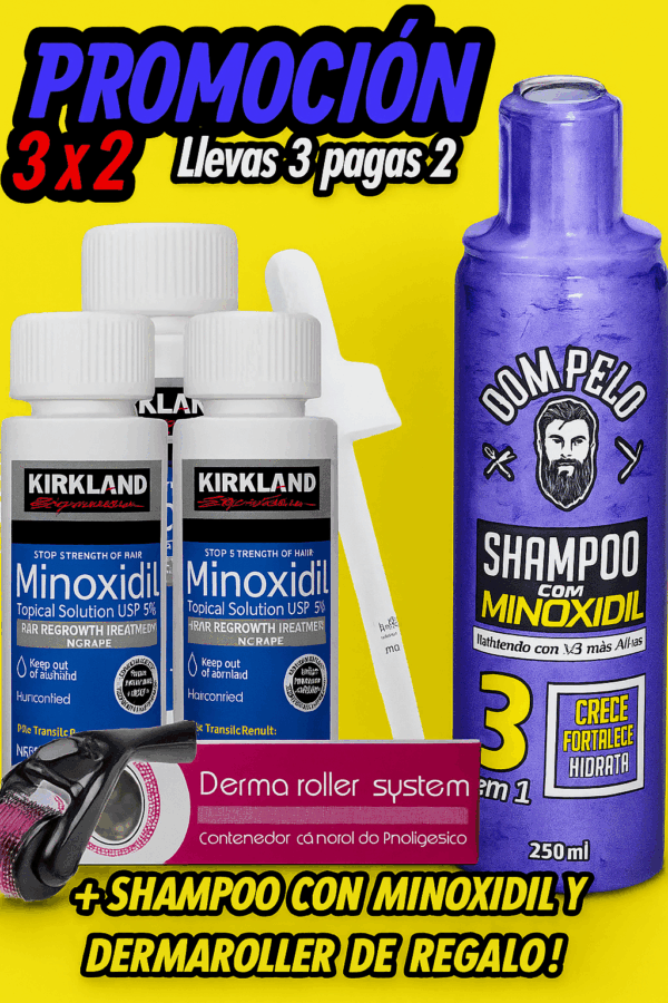 PROMOCÍON 3X2 + SHAMPO + CEPILLO DERMAROLLER DE RAGALO !!!